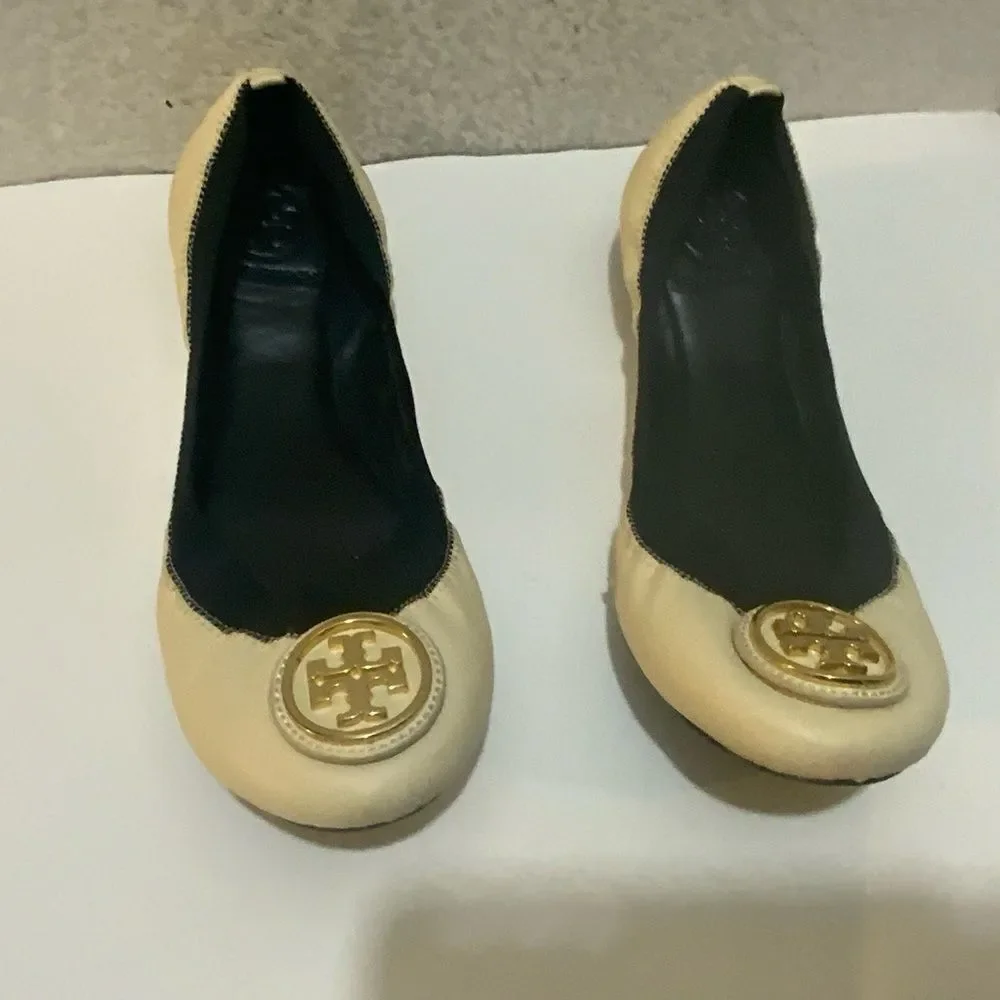 Tory Burch Caroline Women’s Leather Ballet Flats Size 7.5